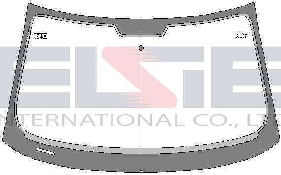 [8604AGSGYVWZ-FU] Audi A1 (Хетчбек) (2010-2018), В, ЗтСр, з віконцем під VIN, з молдингом або фіксатором, з привулканізованним молдингом, FUYAO