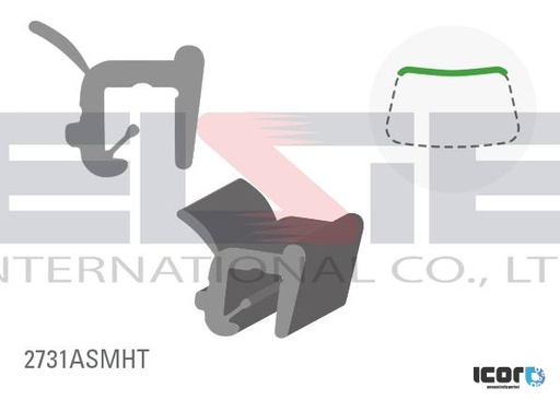[2731ASMHT-IC] Citroen C2  (2003-2010), МЛ, В, Хетчбек, верхній, ICOR
