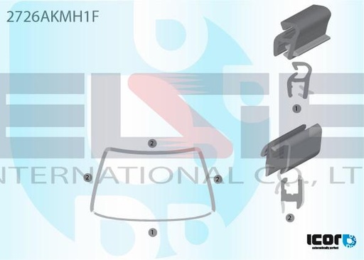 [2726AKMH1F-IC] Citroen C3  (2002-2009), МЛ, В, Хетчбек, стандартний комплект, ICOR