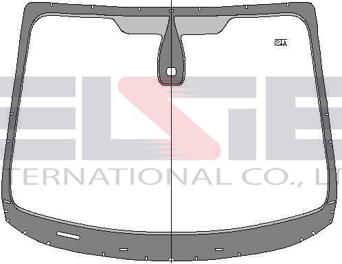 [3572AGSMVW1P-XI.UC] Ford Fiesta (Хетчбек) (2008-2017), В, Зт, з кріпленням або датчиком дощу/світла, з віконцем під VIN, з молдингом або фіксатором, XINYI, уцінка